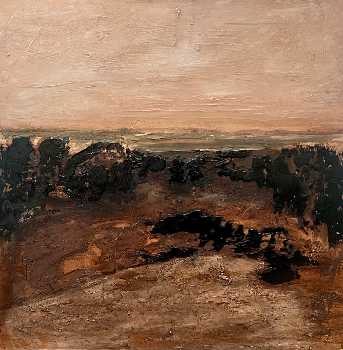 SILENT COUNTRY SUNSET - original artwork