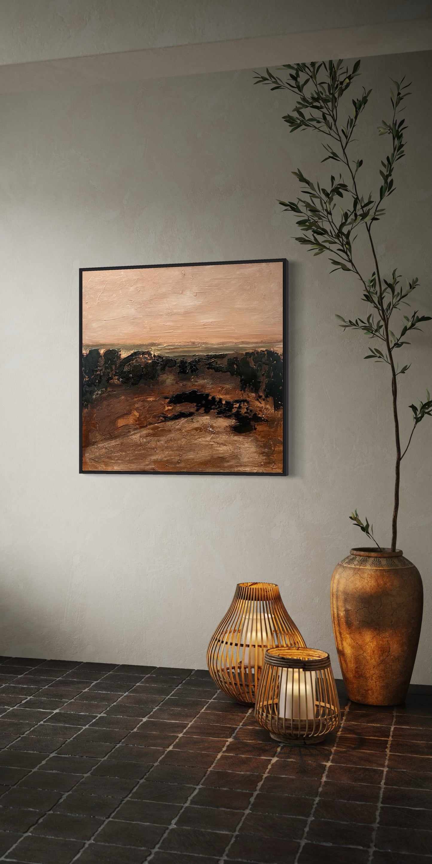 SILENT COUNTRY SUNSET - original artwork