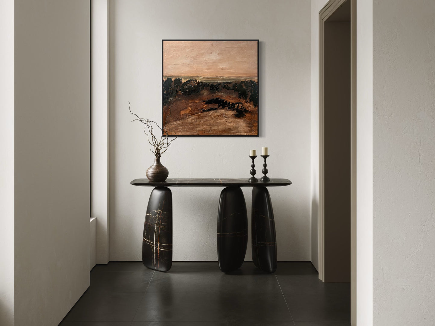 SILENT COUNTRY SUNSET - original artwork