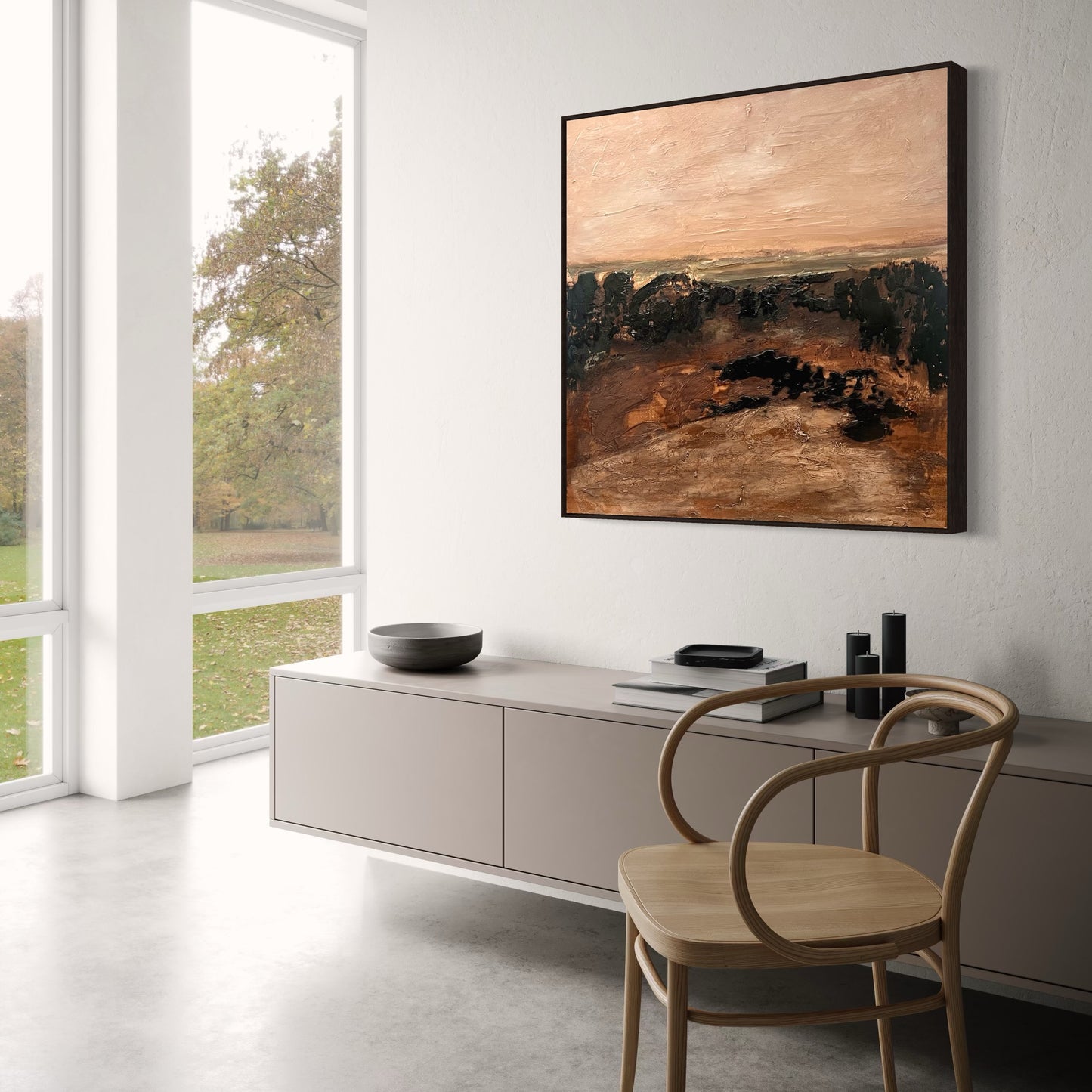 SILENT COUNTRY SUNSET - original artwork