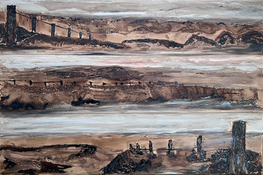 THREE VIEWS OF COUNTRY - original artwork