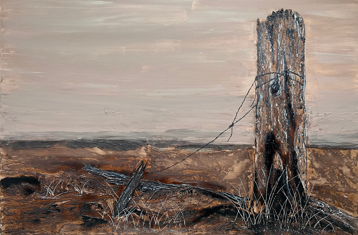 THE OLD FENCE POST - original artwork