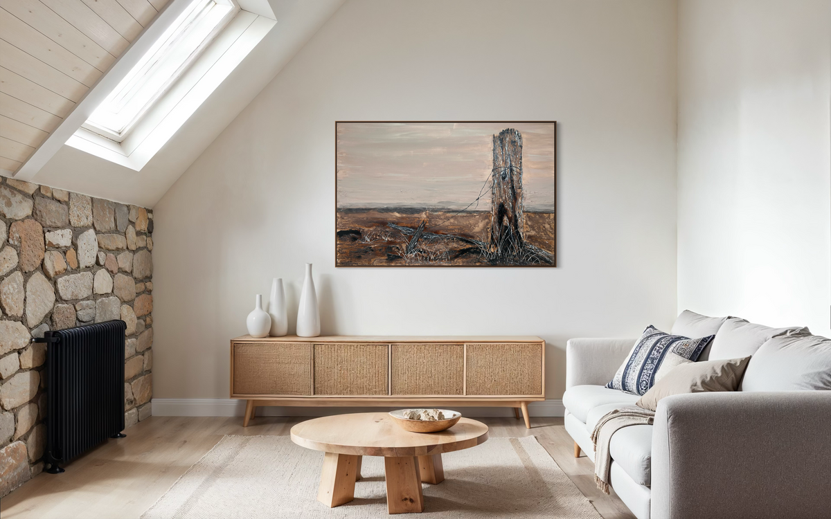 THE OLD FENCE POST - original artwork
