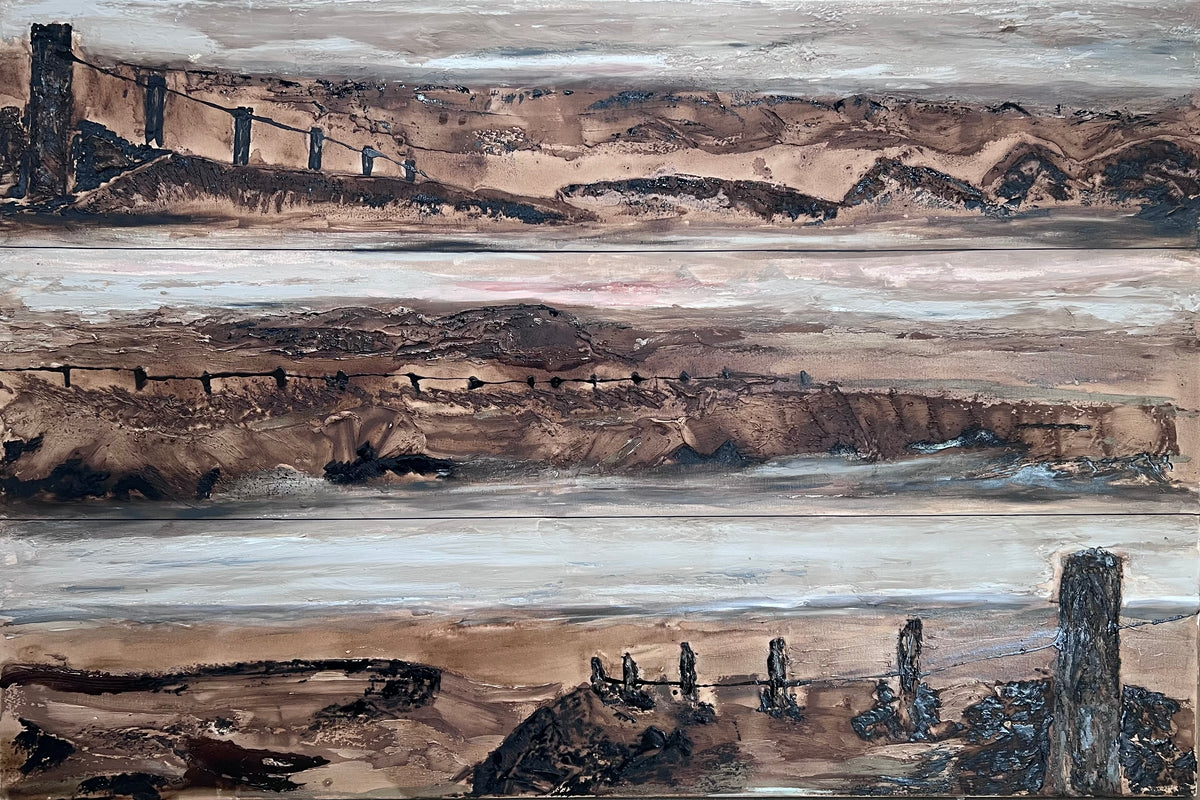 THREE VIEWS OF COUNTRY - original artwork