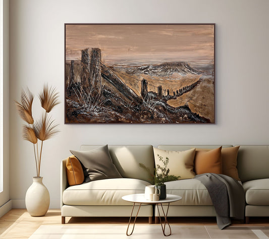 OUTBACK FENCE - original artwork - CURRENTLY UNAVAILABLE