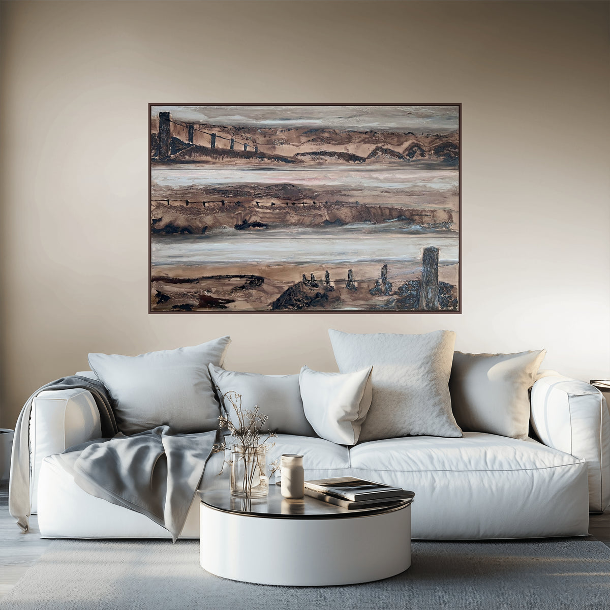 THREE VIEWS OF COUNTRY - original artwork