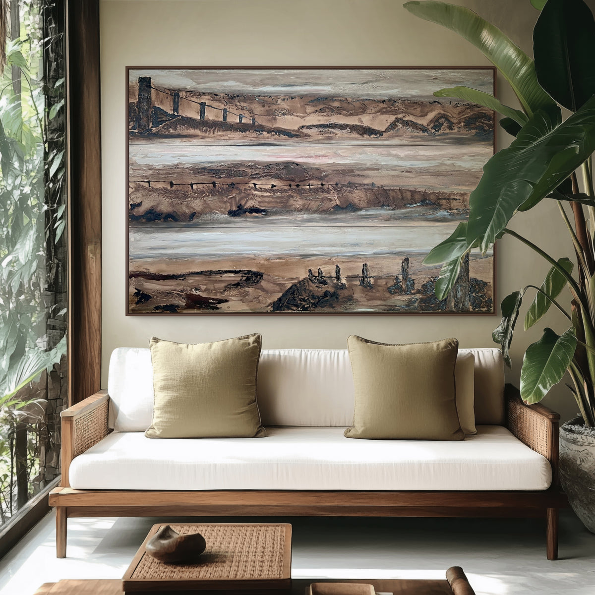 THREE VIEWS OF COUNTRY - original artwork