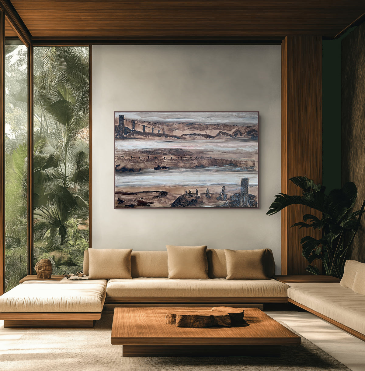 THREE VIEWS OF COUNTRY - original artwork